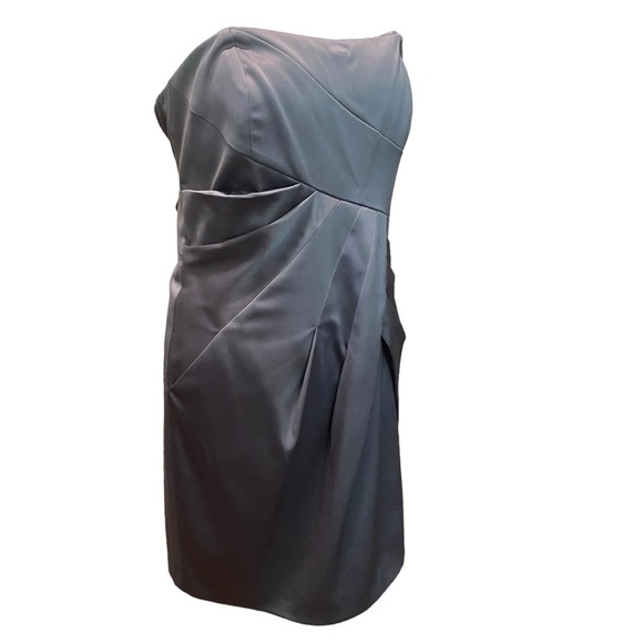 Max And Cleo Strapless Cocktail Dress Chromium Gray‎ Evening Strapless Dress 14 - Picture 13 of 13